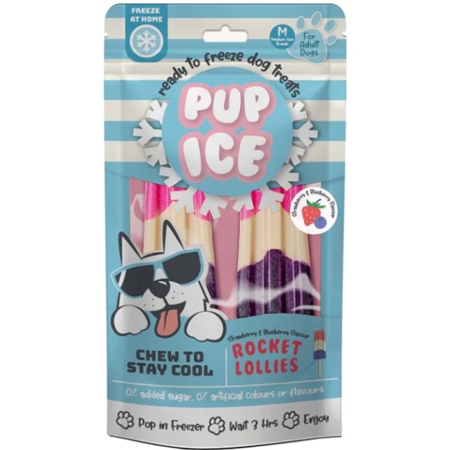 Pup Ice Strawberry Blueberry - 90gr