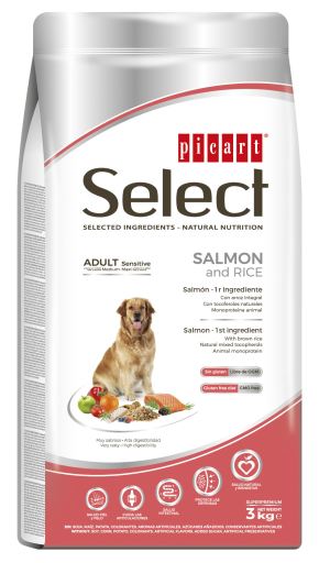 Picart Select Adult Sensitive Salmon And Rice - 12 Kg