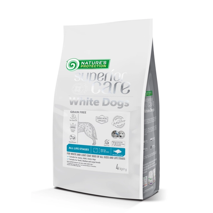 Natures Protection Superior Care Dry Grain Free Pet Food With White Fish For Dogs Of All Sizes 40Gr - 40gr
