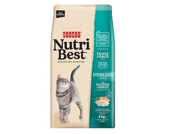 Picart Nutribest Adult Sterilised Cat Dry Food - 2 Kg