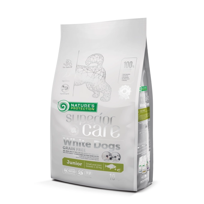 Natures Protection Superior Care Dry Grain Free Small Mini Breed Dogs White Fish 17Kg - 17 Kg
