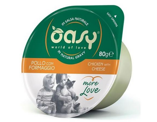 Oasy Wet Cat More Love Chicken With Cup Cheese - 70gr