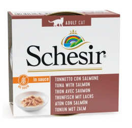 Schesir Tuna With Salmon In Natural Gravy - 70gr