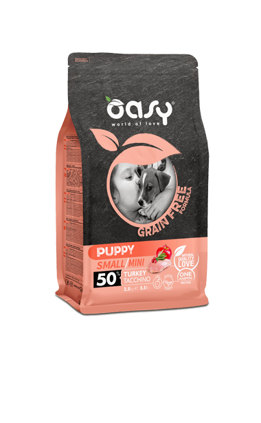Oasy Grain Free Puppy Small Or Mini Turkey - 2.5 Kg