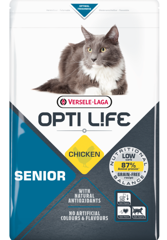 Versele Laga Opti Life Cat Senior With Chicken - 1 Kg