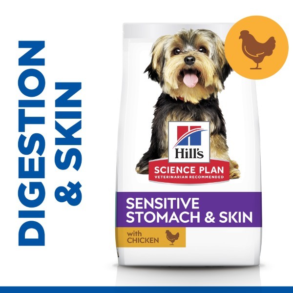 Hill's Science Plan Sensitive Stomach & Skin Small & Mini Adult Dog Food With Chicken - 6 Kg