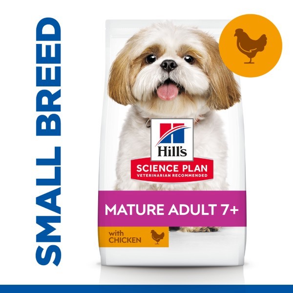 Hill's Science Plan Small & Mini Mature Adult 7+ Dog Food With Chicken - 6 Kg