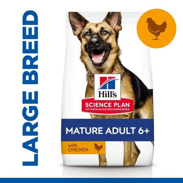 Hills Dog Mature Adult Mature Large Breed Chicken - 14 Kg