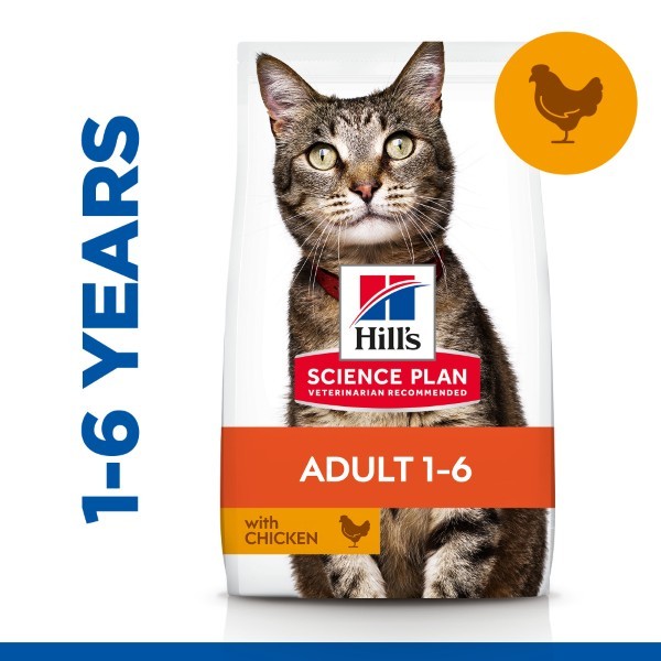 Hill's Science Plan Adult Cat Food With Chicken - 15 Kg