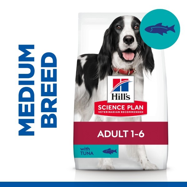 Hill's Science Plan Medium Adult Dog Food With Tuna & Rice - 2.5 Kg