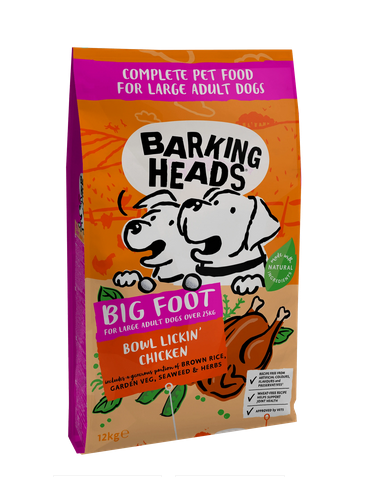 Barking Heads Bowl Lickin Chicken Adult Large Breed - 12 Kg