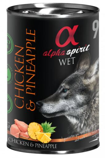 Alpha Spirit Wet Food Chicken & Pineapple - 400gr