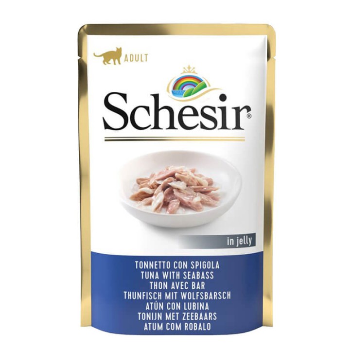 Schesir Cat Tuna With Seabass In Jelly - 85gr