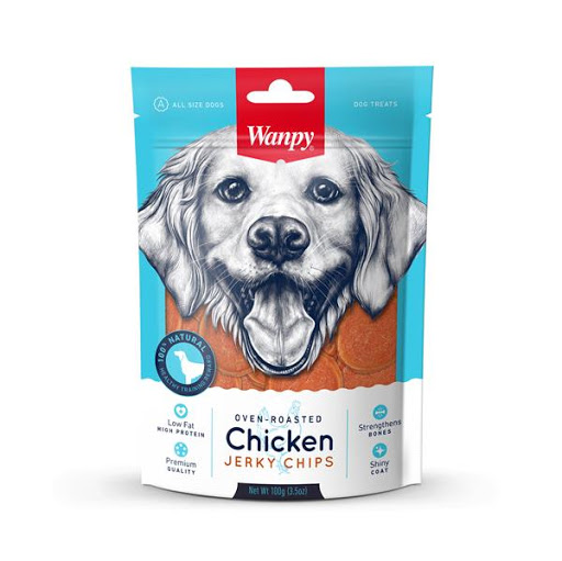 Wanpy Chicken Jerky Chips - 100gr