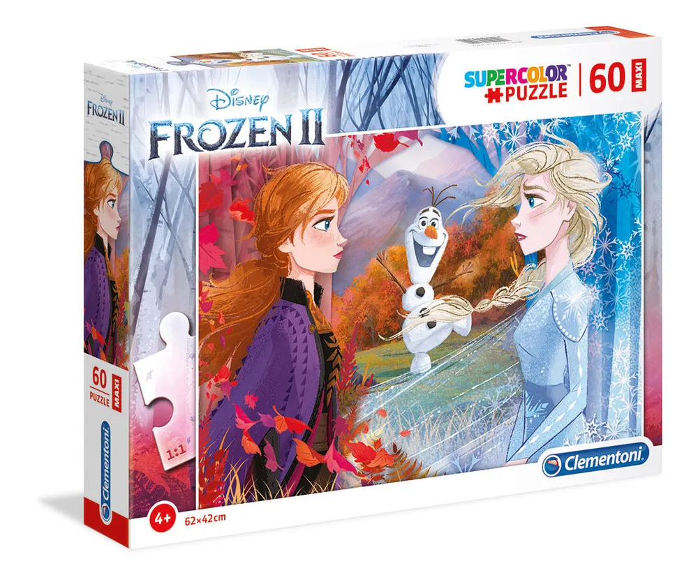 Clementoni Παζλ 60 Κομματιών Maxi Disney Frozen 2 Super Color 1200-26452