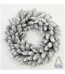 Christmas Wreath - Flock - White - D60cm/120 tips - Christmas Decoration