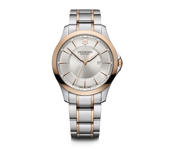 Alliance 40, Silver 2T Dial, Rose-Gold Bezel, 2T Sst Bracelet (241912)