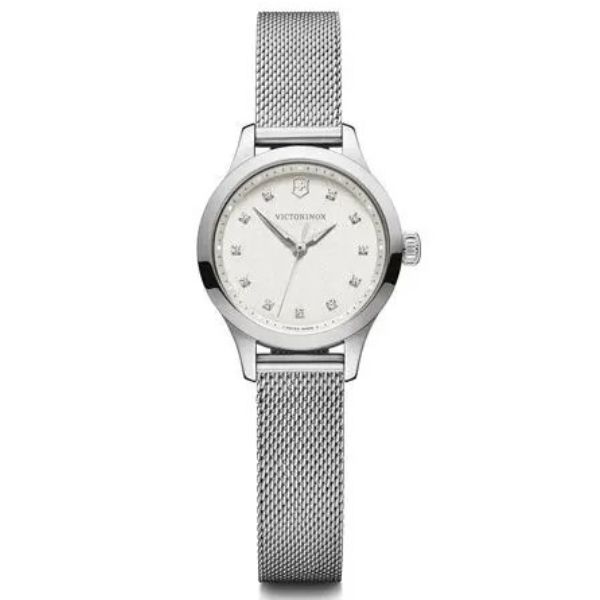 Alliance Xs, 28, Warm White Dial, Silver Mesh Bracelet (241878)