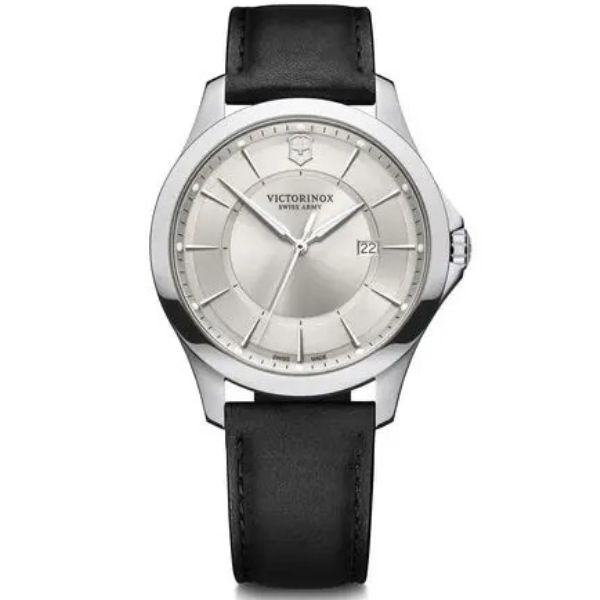 Alliance, 40, Silver Dial, Black Leather Strap (241905)