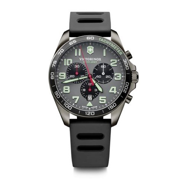 Fieldforce Sport Chronograph, 42, Dark Grey Dial, Black Rubber Strap (241891)
