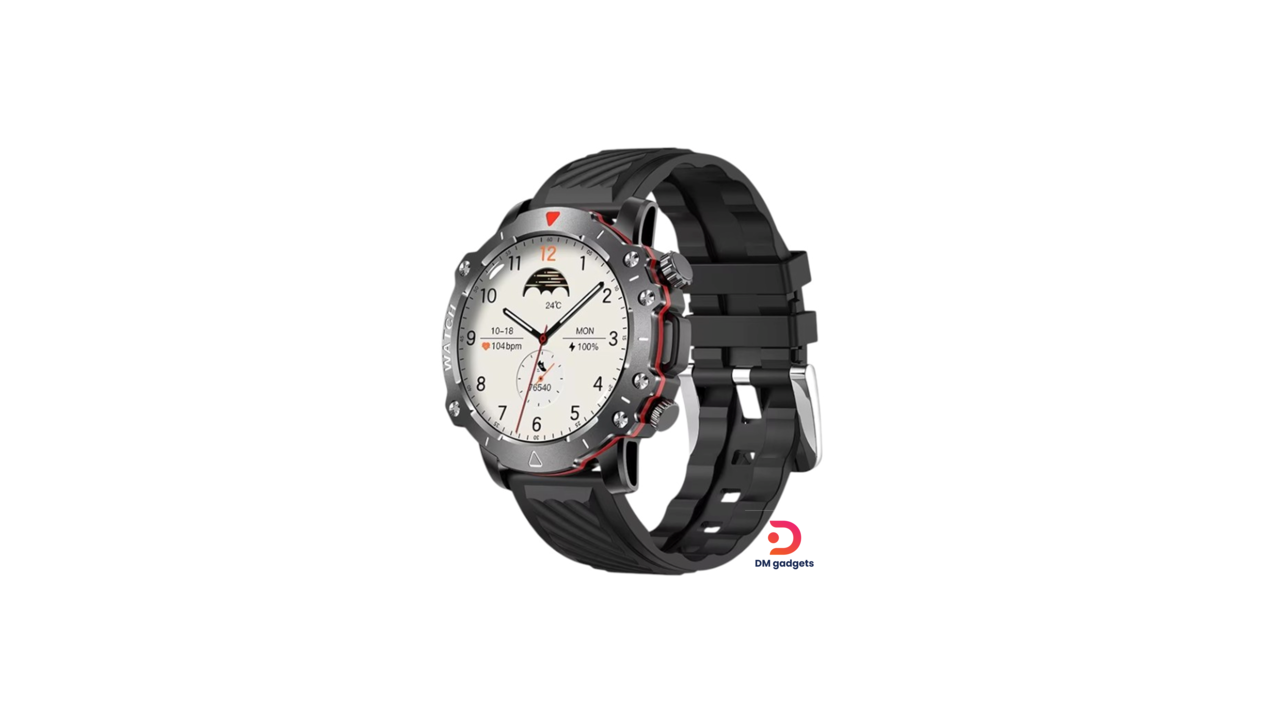 601B#LG78®Pro Smart Watch set with 3 straps – Black