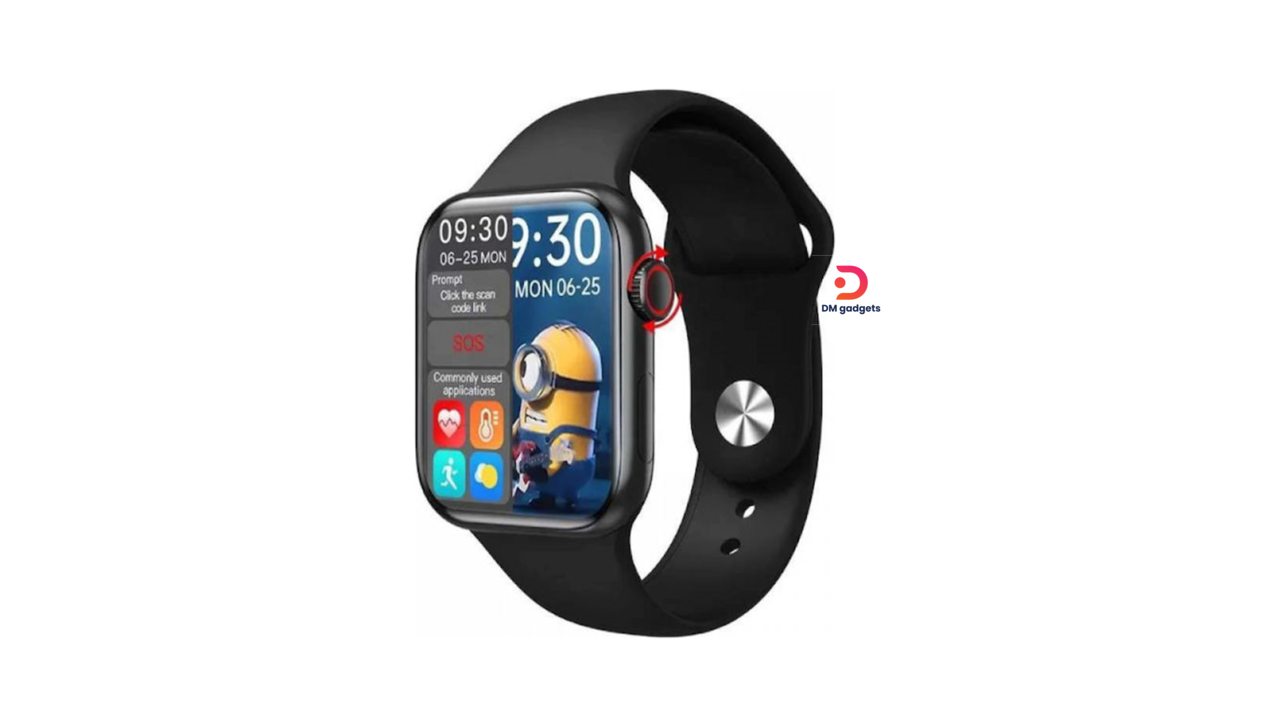 601C#LG83X®Max Smart Watch Set with 3 Straps – Black