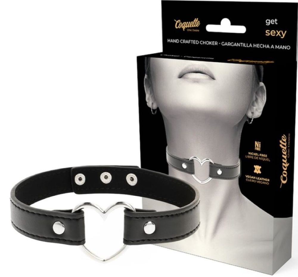 COQUETTE HAND CRAFTED CHOKER HEART
