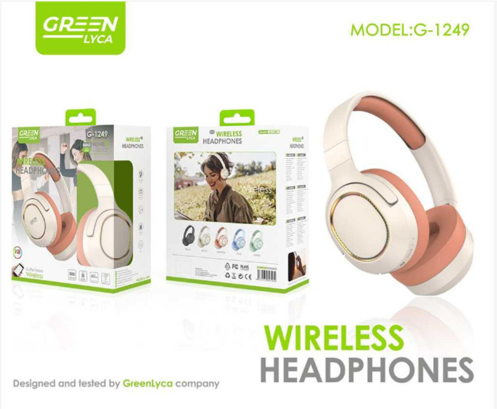 G-1249 Wireless Stereo Headphones