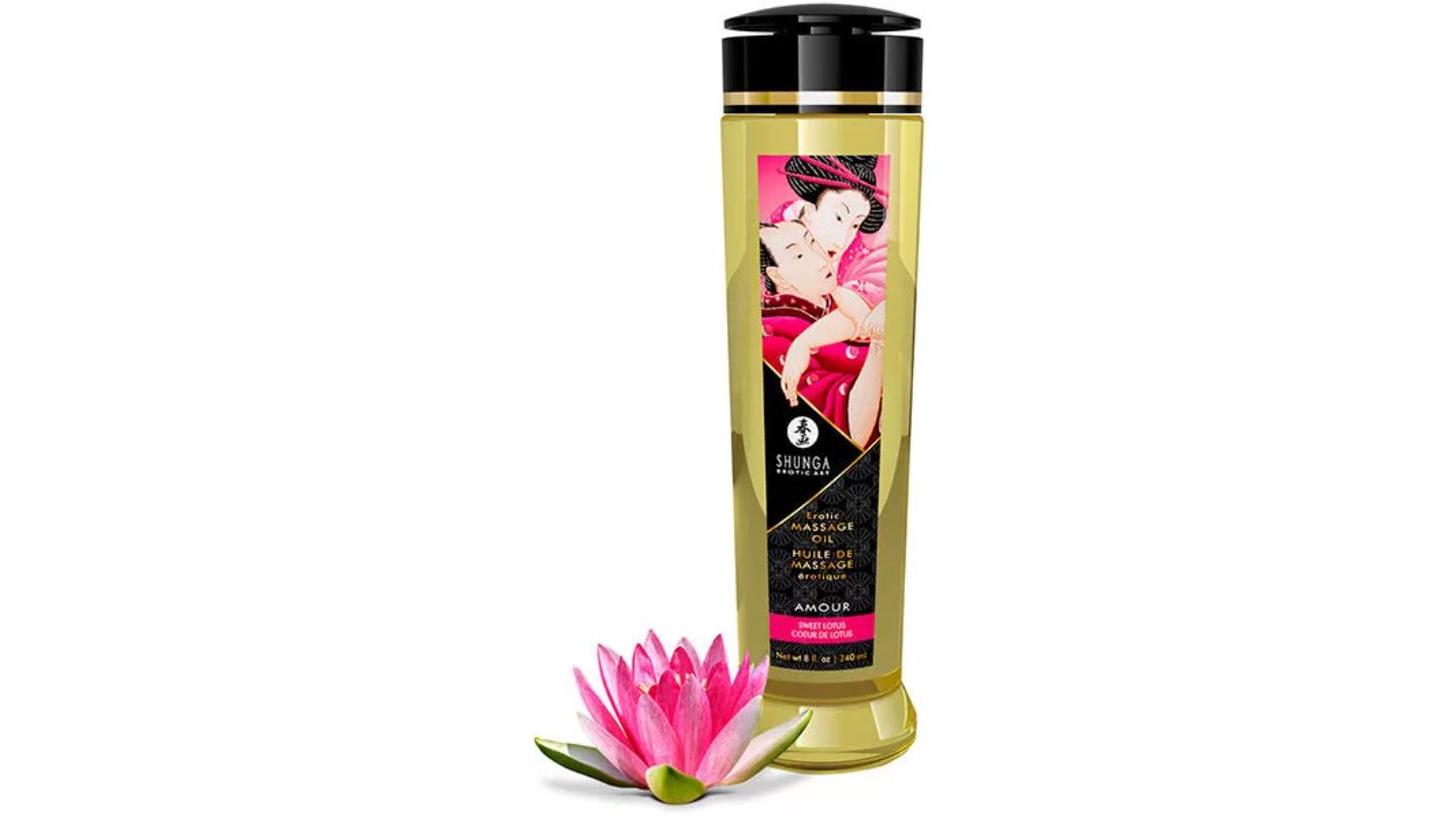 SHUNGA EROTIC MASSAGE OIL AMOUR SWEET LOTUS 240ML