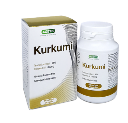 AGETIS Kurkumi For Liver Health & Improved Digestion 60 Soft Caps