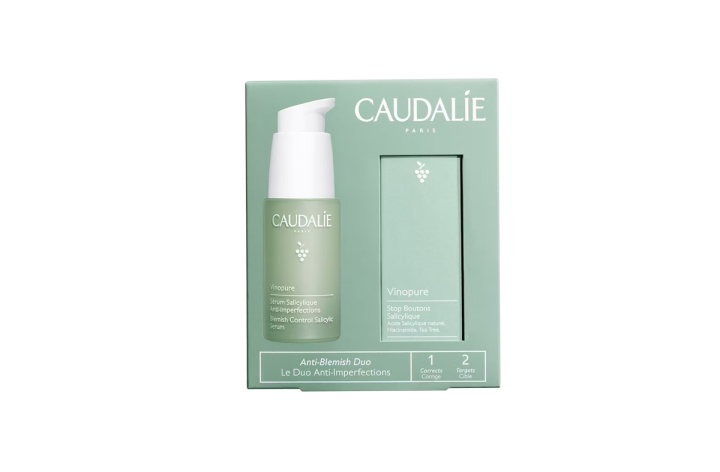Caudalie Vinopure Offer Set Blemish Control Salicylic Serum+Spot Solution Free