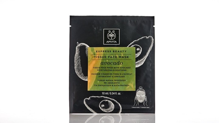 Apivita Express Sheet Face Mask Avocado 1pc