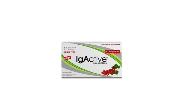 Igactive Elderberry & Blackcurrant 20 lozenges