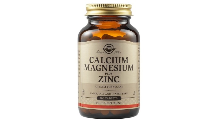 Solgar Calcium Magnesium Plus Zinc 100 Tablets