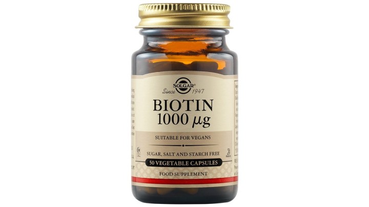 Solgar Biotin 1000mcg 50 Vegetable Capsules