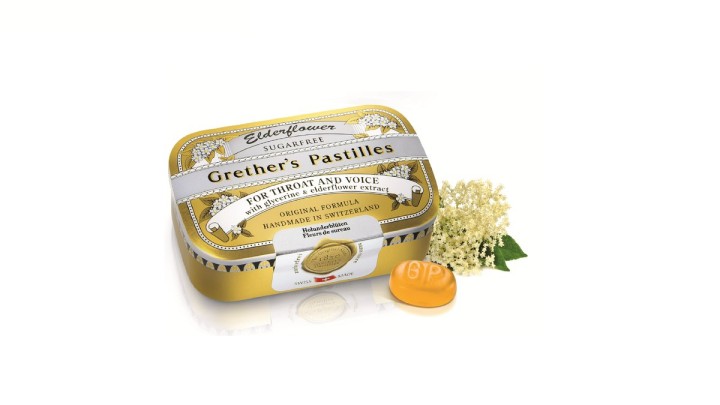 Grether'S Sore Throat And Voice Elderflower Pastilles 60g