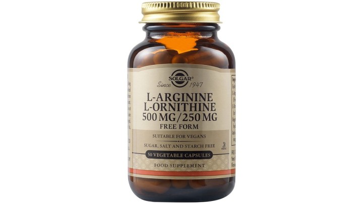 Solgar L-Arginine 500mg Free Form 50 Vegetable Capsules
