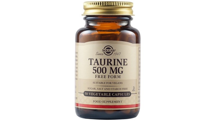 Solgar Taurine 500mg Free Form 50 Vegetable Capsules