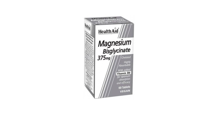 Health Aid Magnesium Bisglycinate 375Mg Tabs 60