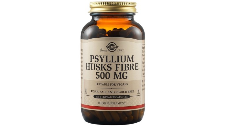 Solgar – Psyllium Husks Fibre 500 mg Vegetable Capsules – Pack of 200