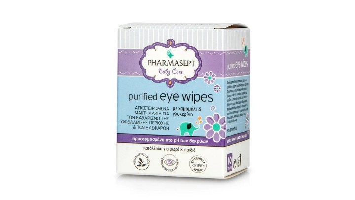 Pharmasept Purified Eye Wipes X10