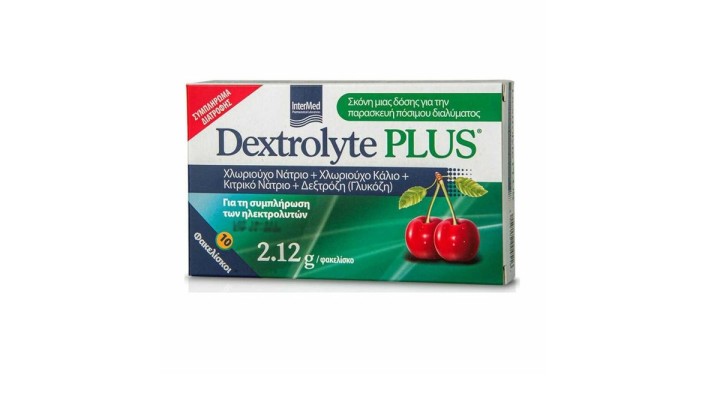 Dextrolyte Plus Electrolytes Cherry Flavour, 10 Sachets