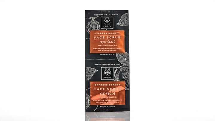 Apivita Express Face Scrub Exfoliating With Apricot  2X8ml