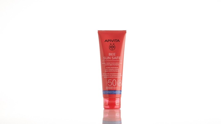 Apivita Bee Sun Safe Hydra Face & Body Milk Spf50 Travel Size 100ml