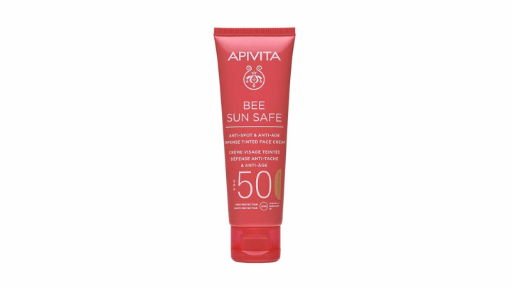 Apivita Bee Sun Safe Anti-Spot & Anti-Age Golden Tinted Face Cream SPF50 50ml
