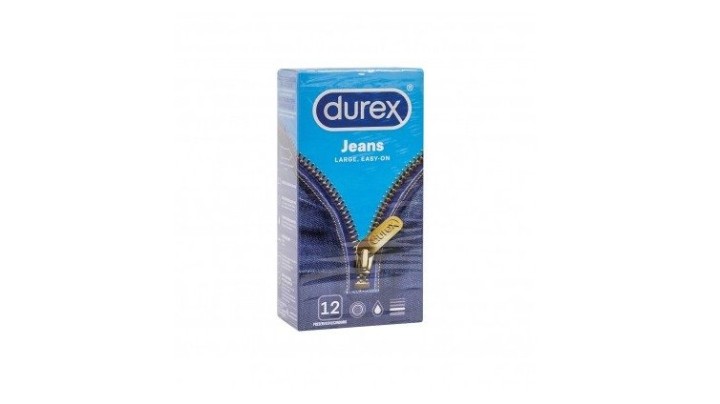 Durex Jeans Large Easy On, 12 Condoms