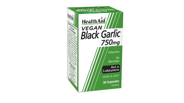 Health Aid Black Garlic 750mg 30 Capsules