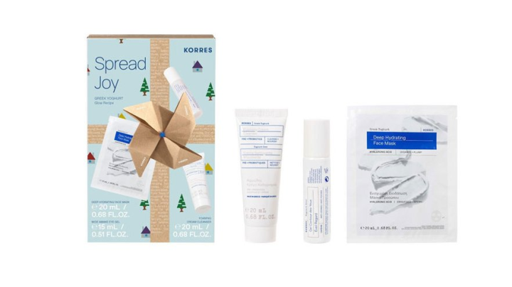 Korres Set Spread Joy Greek Yoghurt Mask 20ml&Eye Gel 15ml&Foaming Cleanser