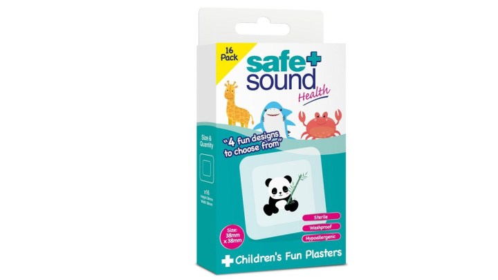 Safe+Sound Children's Animals Fun Plasters 16pack