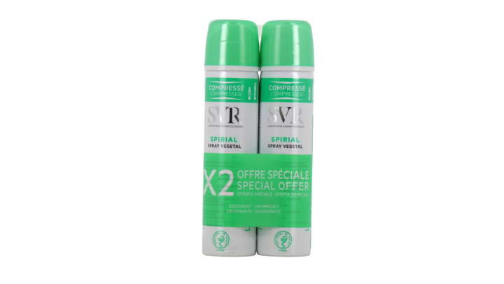 Svr Spirial Vegetable Deodorant Spray Offer 2x75ml